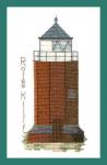Leuchtturm Rotes Kliff (Sylt)  - Hhe: 86 Kreuze - Breite: 42 Kreuze
