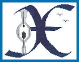 Buchstabe X - Xenon-Lampe (z.B. im Leuchtturm Westerhever) - Breite: 119 Kreuze x Hhe: 90 Kreuze


