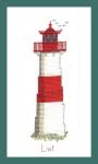 Leuchtturm List Ost (Sylt)  - Hhe: 85 Kreuze- Breite: 38 Kreuze