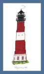 Leuchtturm Hrnum (Sylt)  - Hhe: 95 Kreuze - Breite: 30 Kreuze